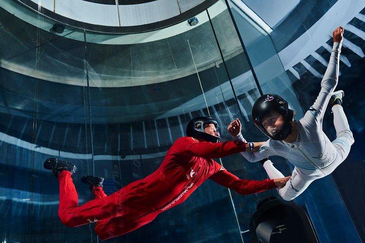 Paramus Indoor Skydiving-ervaring met 2 vluchten en persoonlijk certificaat