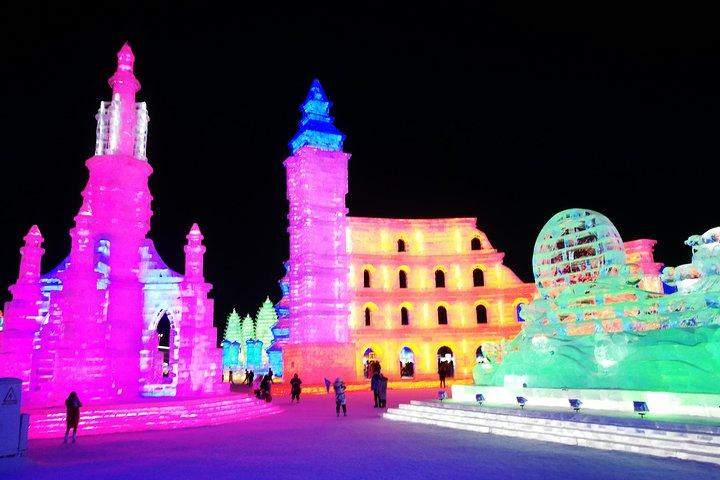 Service de transfert de nuit partagé vers le monde de la glace et de la neige à Harbin