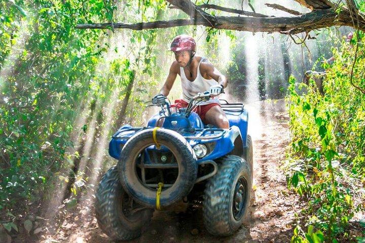 Coba Adventure : ATV, Rappel, Tirolesas, Cenote, Tour por la zona arqueológica