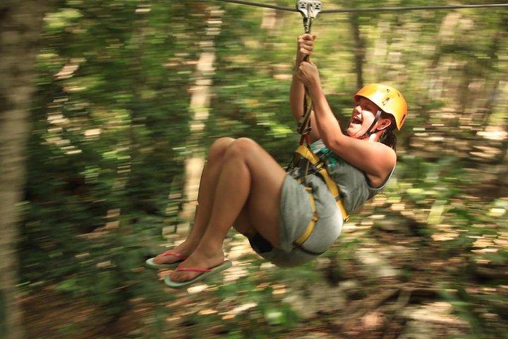 Riviera Maya Jungle Halvdagstur: ATV, Ziplines, Cenote Swim, Rappel