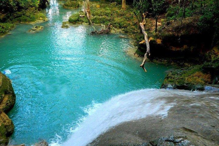 Blue Hole en Bamboe Rafting