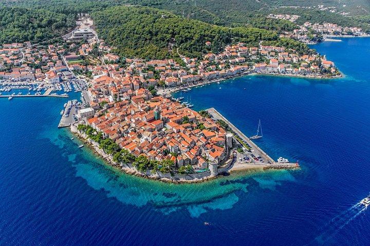 Dagsutflykt från Dubrovnik till Ston och ön Korčula med vinprovning