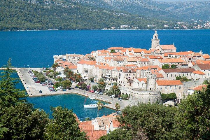ワインテイスティングとドゥブロヴニクからのストーンとコルチュラ島の日帰り旅行