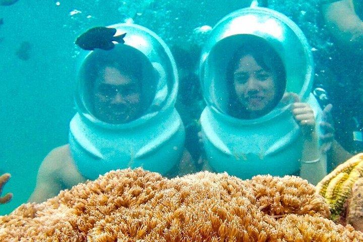 ランチと入場料が含まれたシー ウォーキング付きスピードボート ガイド付き 1 日ツアー