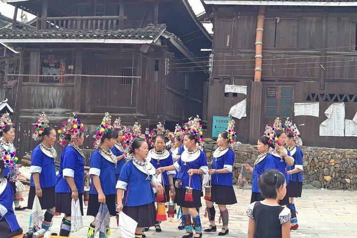 桂林または陽朔からSanjiang Chengyang Dong Villageプライベートデイツアー