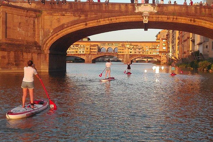 SUP at Ponte Vecchio with a Floating Drink - Florence Paddleboarding