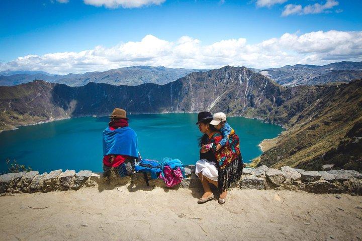 Quilotoa-Lagune und indianische Märkte an einem Tag ab Quito