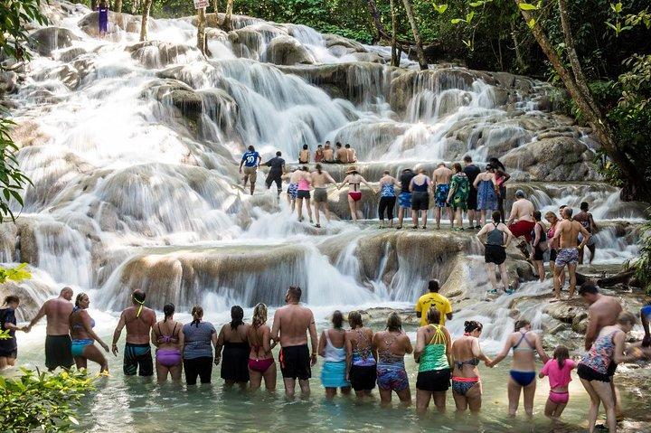 Croisière partagée de plongée avec tuba aux chutes de la rivière Dunn avec musique, bar ouvert depuis Runaway Bay