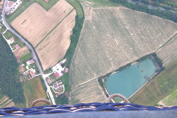 Umbrien : Heißluftballonflug mit Brunch + Spello Führung