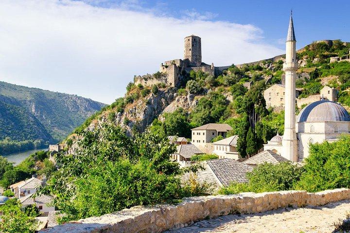 De Split/Trogir/Omiš : Mostar, Počitelj et Kravice Waterfalls Tour
