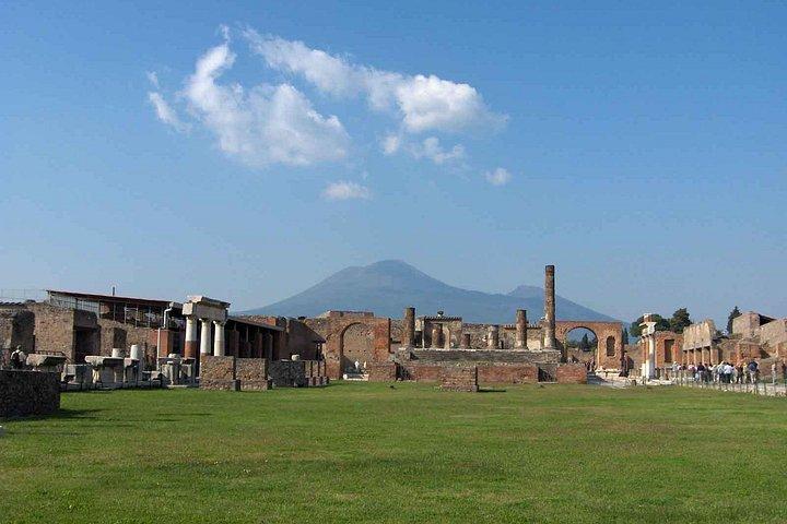 ソレントからのポンペイとベスビオの優先入場ツアー