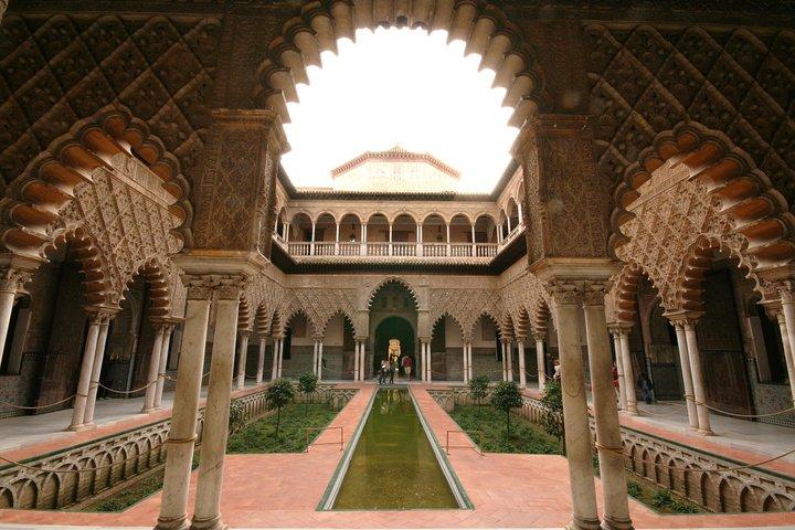 Privétour: stadstour door Sevilla (kathedraal, Royal Alcázar en Santa Cruz)