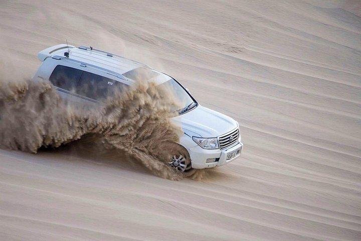 カタールゴールドデューンサファリ,デューンバッシング,ラクダ乗り,砂乗り,内海砂漠