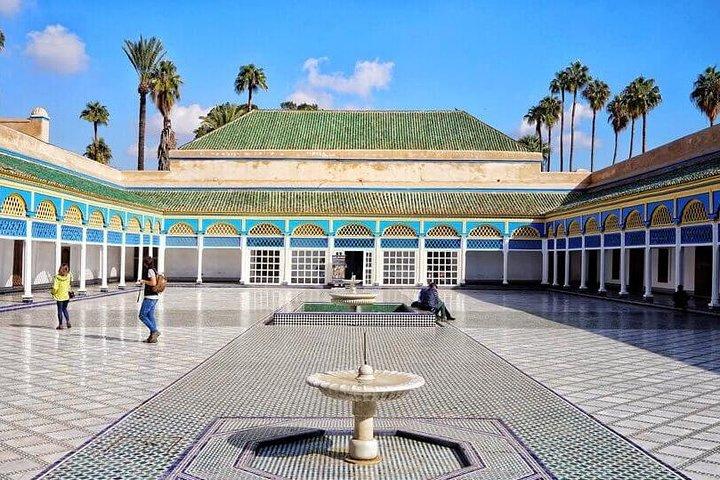 Marrakech City Tour, Palacio de la Bahía, Palacio Badii, Jardín Majorelle