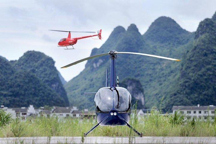 Guilin Yangshuo-helikopter og sightseeing privat dagstur
