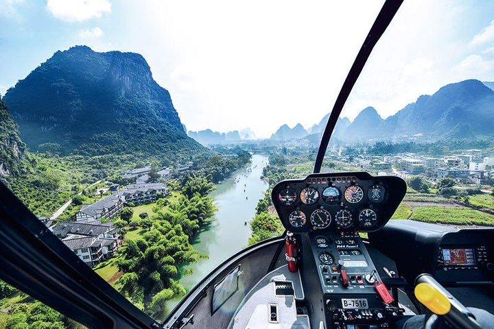Guilin Yangshuo Hubschrauber- und Sightseeing-Tagestour