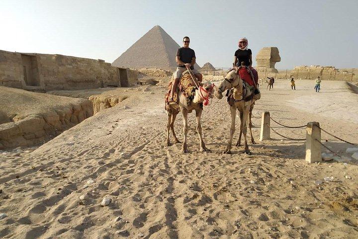 Giza pyramids ,Sphinx , camel ride, quad bike , Local bazaars and felucca ride