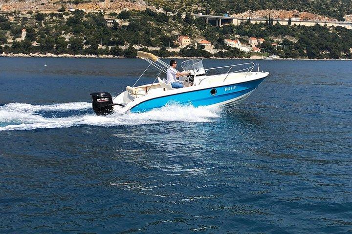 Mljet Island privétour met Fisher 20 speedboot