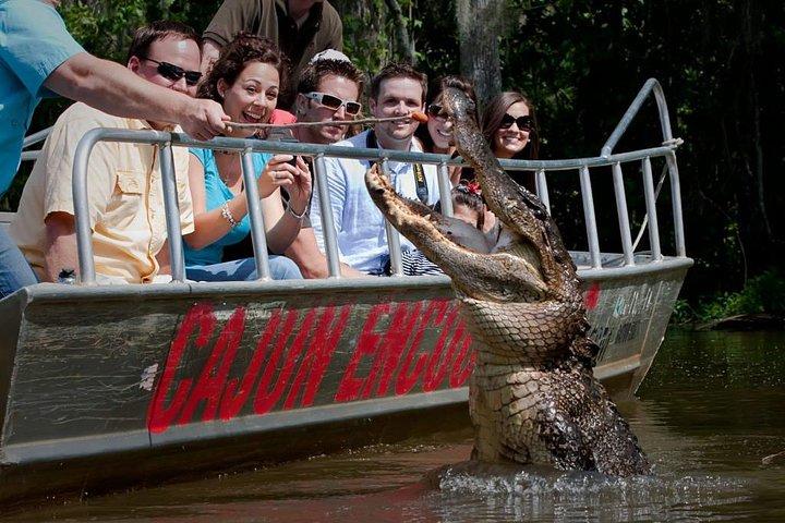 New Orleans Swamp och Bayou båttur med transport