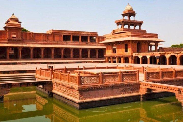 Full dag Bharatpur fågelreservat med Fatehpur Sikri