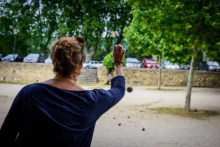 Petanque (boule) lektion i Provence