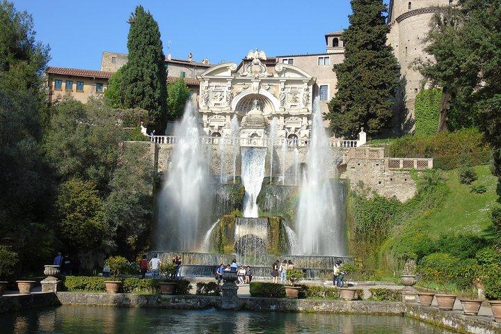 ローマのVilla d'EsteとVilla Adriana SkipTheLineチケットが含まれています