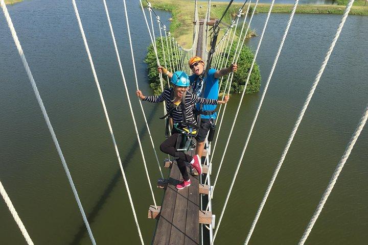 Aventura en tirolina sobre la bahía de Tampa