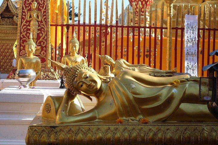 Halv dag - Lille gruppe - Doi Suthep Temple og Hmong Village Tour