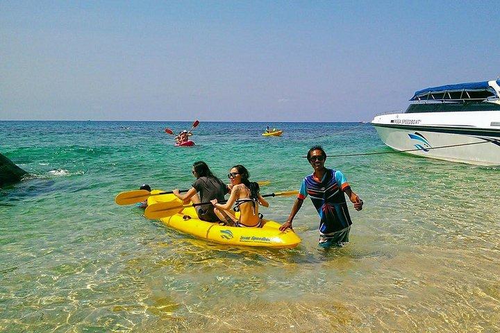 サムイ島発インセアスピードボートでナンユアン島とタオ島への日帰り旅行