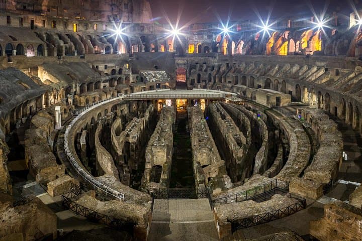 Colosseum by Evening Guided Tour with Optional Arena Floor Access