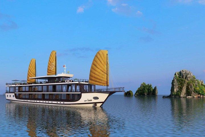 Halongbaai 2 dagen 1 nacht met pioencruise 5-sterrenluxe