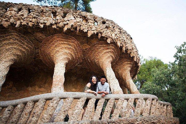 Servizio fotografico privato Park Guell con biglietto salta fila