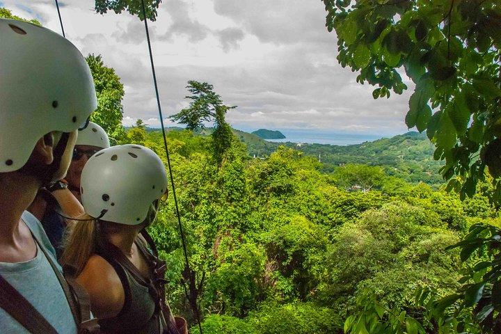 Ocean View Zip Line + Ridning & Natural Pool Combo