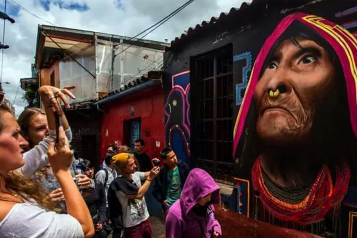 Spektakulär Street Art tur i Bogota med privat transport