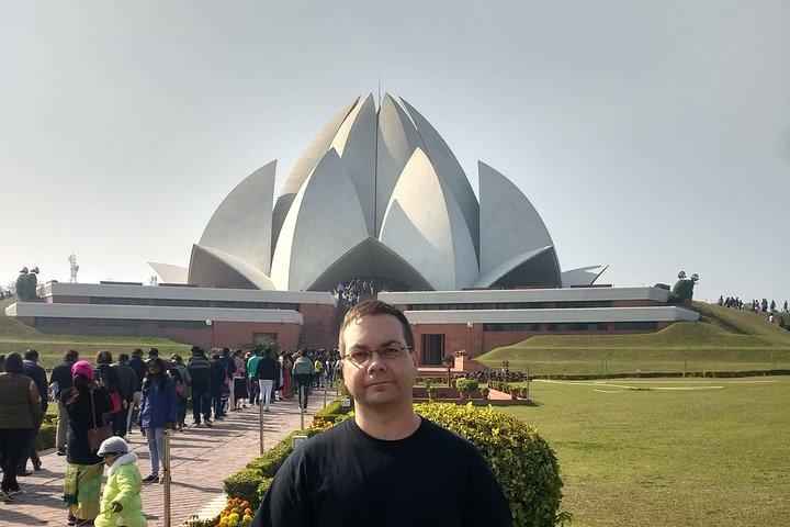 Visite privée d'une journée complète du temple à Delhi avec guide