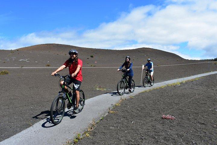 Tour autoguidato in e-bike audio GPS Parco nazionale dei vulcani delle Hawaii