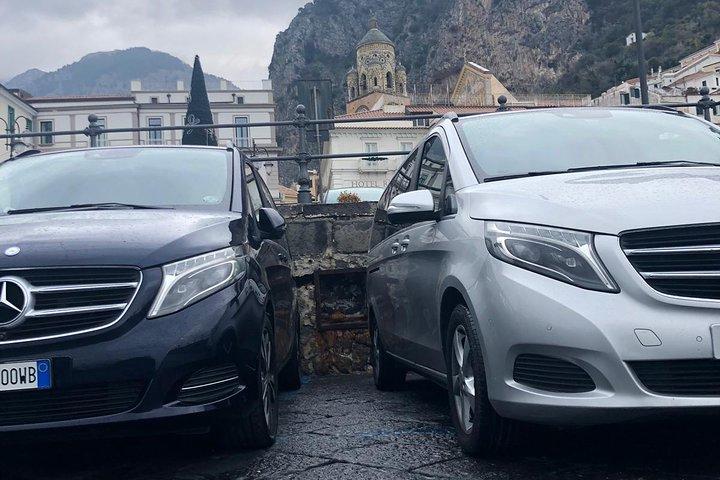 Privat transfer: Sorrento till Naples Hotel, flygplats, tågstation