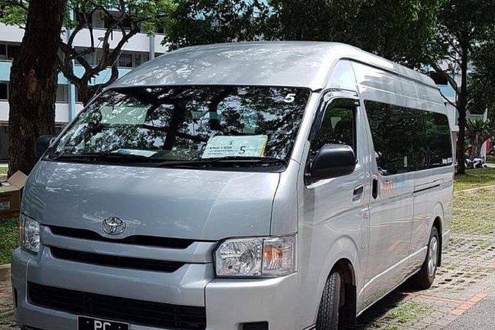 Privé transfer van het hotel naar het vliegveld of de haven van Singapore