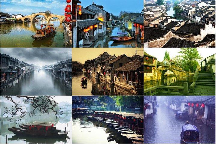 Voyage dans un village nautique avec chauffeur anglais, Zhujiajiao, Zhouzhuang, Xitang, Tongli, etc.