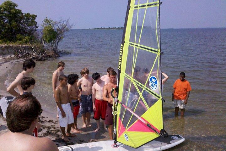 Lección de windsurf en la bahía de Rehoboth