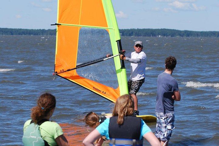 Lección de windsurf en la bahía de Rehoboth