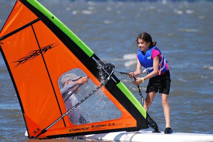 Lección de windsurf en la bahía de Rehoboth