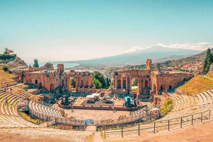 Tour privado de Etna y Taormina, desde el área de Palermo y Cefalú