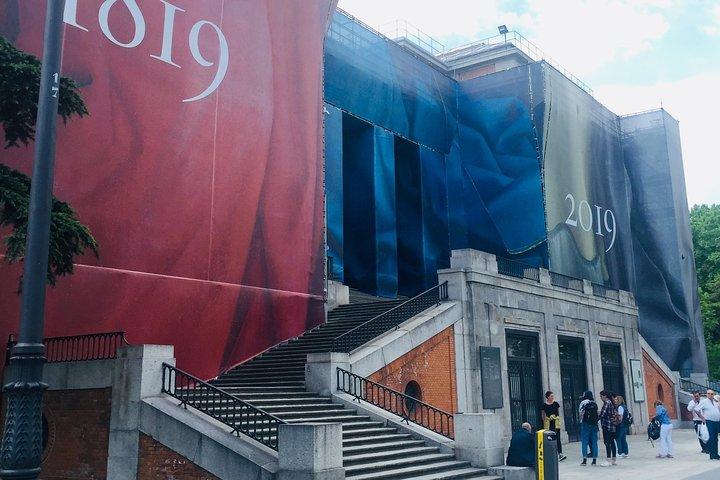 マドリッドのプラド美術館のガイド付きツアー、入り口、ホテルへの送迎。