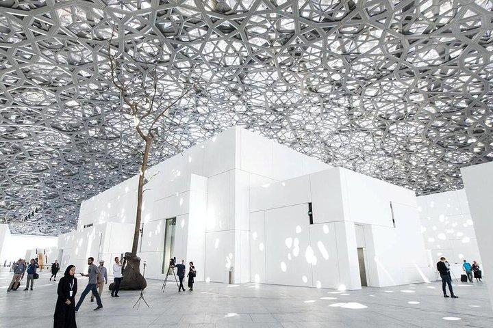 Privétrip naar de Sheikh Zayed-moskee en het Louvre