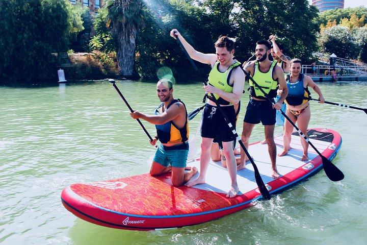 Sevilla: Paddle Surf op een XXL Board
