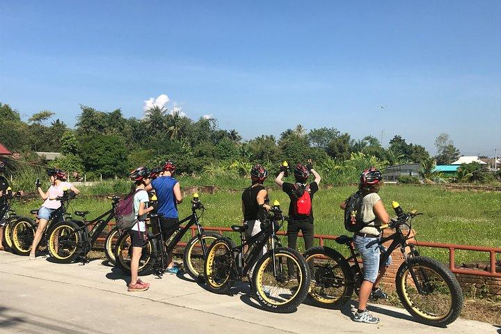Halvdag E-bike Landskab og ris paddies (fladt land, guidet)