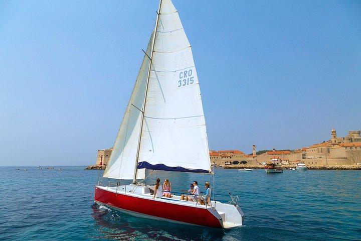 Vela al tramonto romantica privata a Dubrovnik