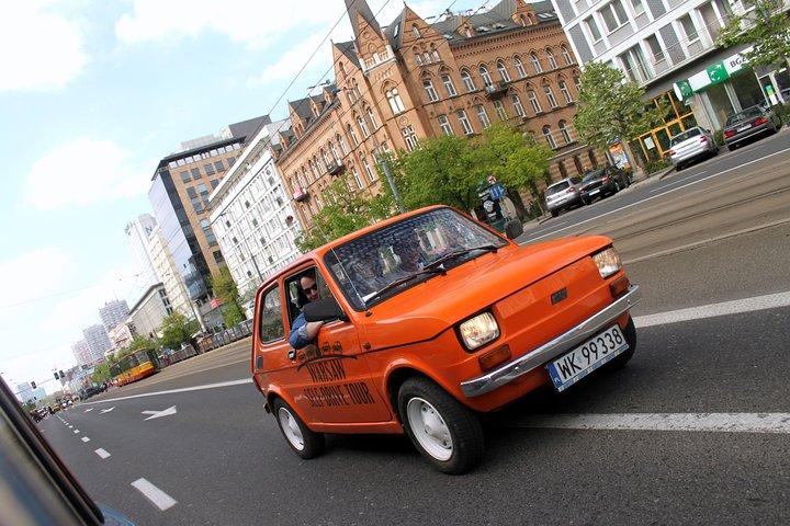 Excursion rétro Fiat en voiture à Varsovie
