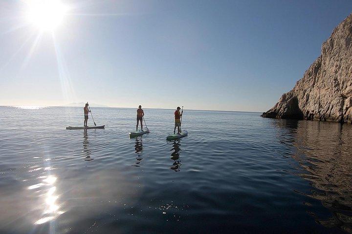 Aventura de esnórquel y remo en Santorini